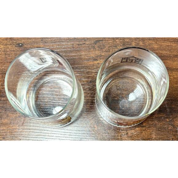 Vintage Washington Redskins NFL Glass Lowball Glasses Set of 2 4.5” 16oz - Picture 4 of 8